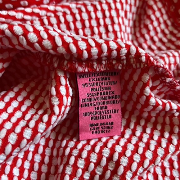 Betsey Johnson Women's Polka Dot Print Puff Sleeve Midi Sheath Dress - Picture 11 of 11